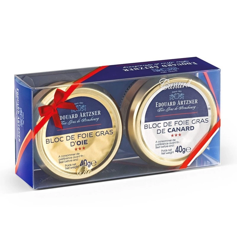 Cadou Bloc Foie Gras Duo Edouard Artzner 2*40g 0